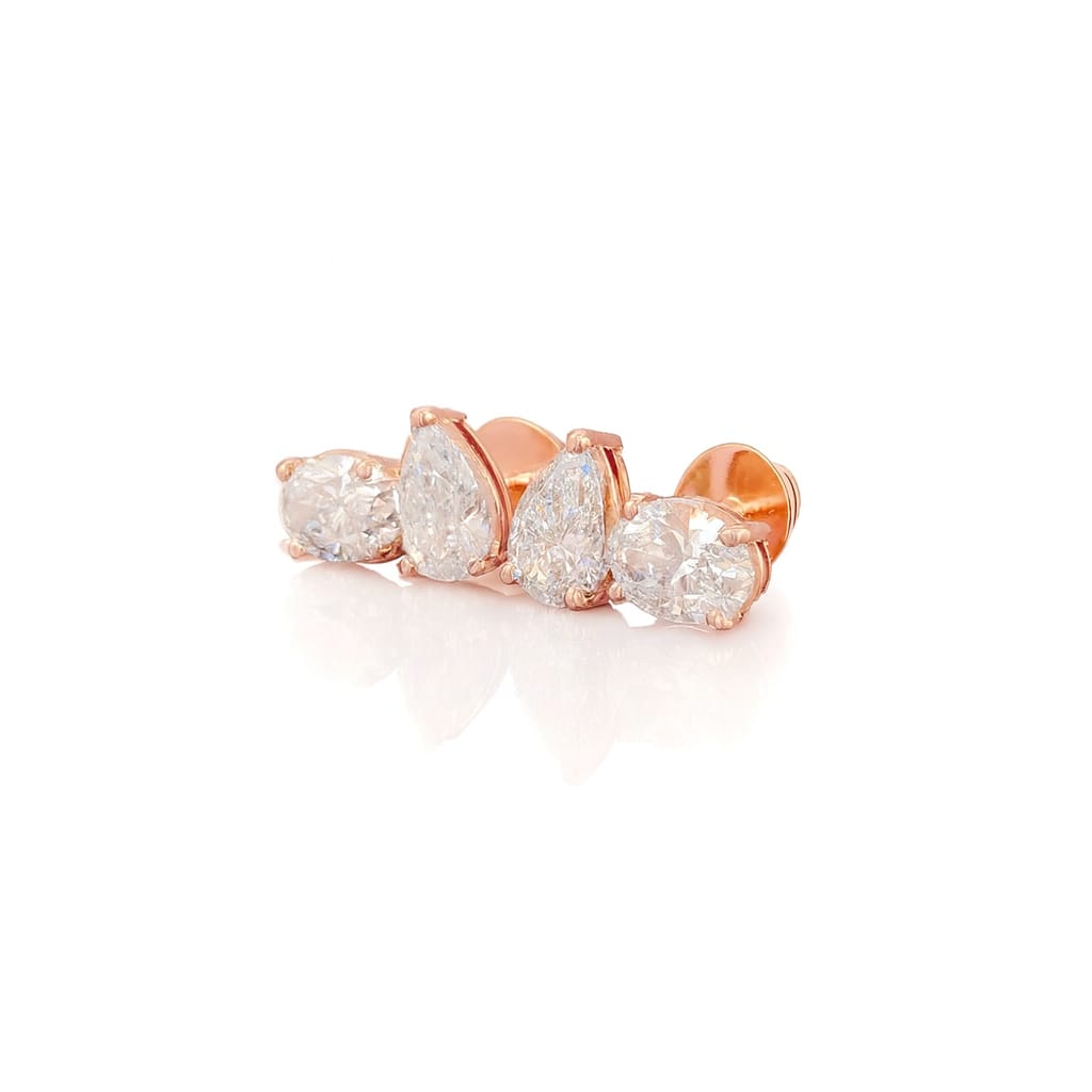 La DiaMantés | Twilight Pear Diamond Studs